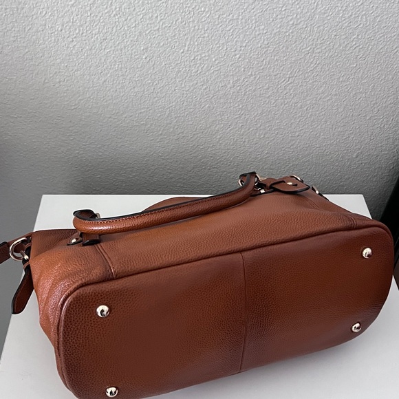 Kattee Brown Genuine Leather Satchel